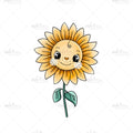 Bügelbild Happy Sunflower Medium