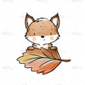 Bügelbild Herbstzeit Fuchs Medium