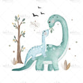 Bügelbild Mommy and Baby Dino Medium