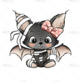 Bügelbild Spooky Cutie (Schleife) Medium