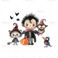 Bügelbild Spooky Friends Medium