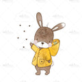Bügelbild Sunshine on a rainy Day Bunny Medium
