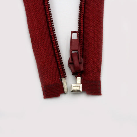 Reißverschluss Teilbar 70 cm Burgundy