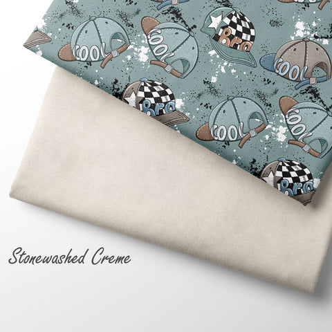 French Terry Stonewashed Creme (Bio) VORBESTELLUNG