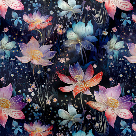 French Terry Fairy Flowers (Bio)