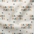 Jerseystoff Hakuna Matata (Schriftzug)