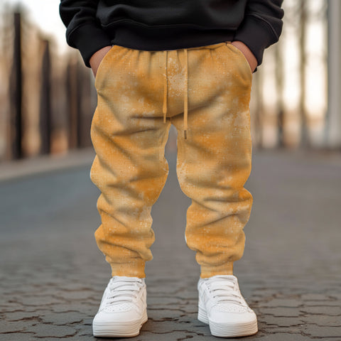 Jerseystoff Denim Splash Orange (Bio)