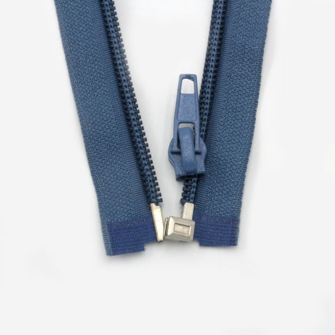 Reißverschluss Teilbar 40 cm Rauchblau