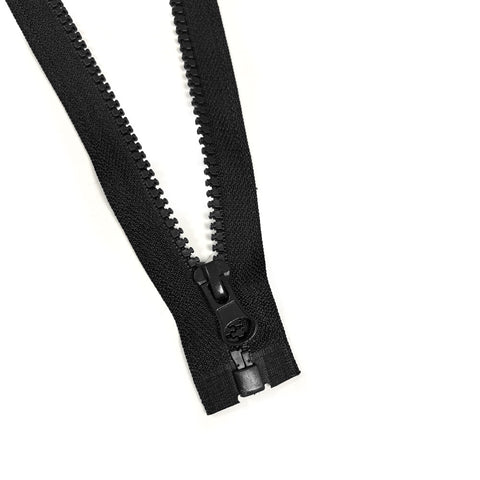Krampenschienen Reißverschluss Teilbar 65 cm Schwarz
