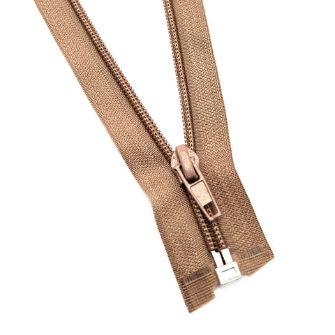 Reißverschluss Teilbar 60 cm Taupe