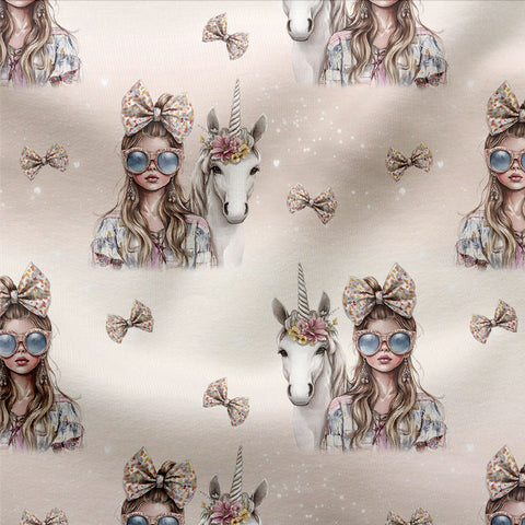 Jerseystoff Unicorn Girl Neutral (Bio)