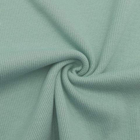 Feinripp Bündchen Dunkles Mint 022