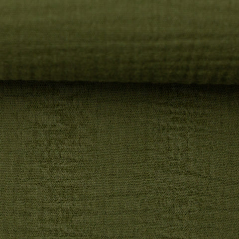 Musselin Double Gauze Khaki 767