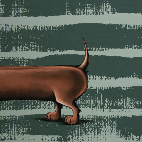 French Terry Dachshund Berny Panel
