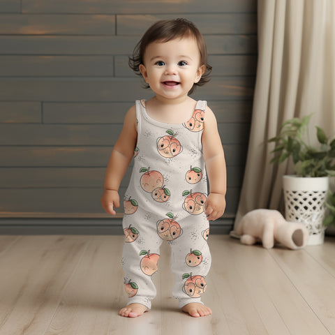 Jersey Stoff Nerdie Peach 2837 (Bio) VORBESTELLUNG