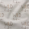 Jerseystoff Wild Life (Schriftzug)
