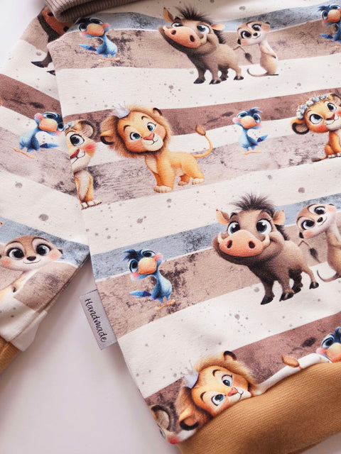 French Terry König Crew Gestreift 2884 (Bio)