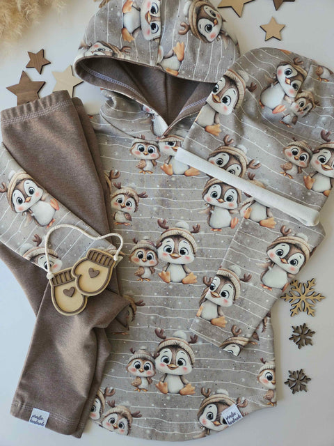 French Terry Snow Buddies Neutral 3821 (Bio) VORBESTELLUNG RUNDE 2