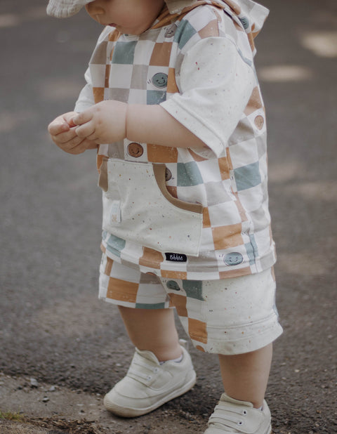 French Terry Checks and Smileys 2853 (Bio)