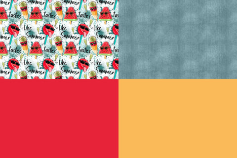 Sport/Badelycra UPF 50+ 4er Panel Taste like Summer Grün VORBESTELLUNG