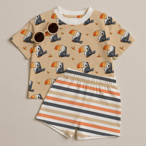 Jersey Stoff Tucan (Bio) VORBESTELLUNG