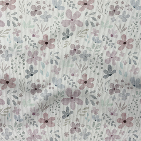 Rippjersey Aquarell Flowers (Bio)