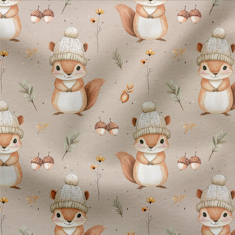 French Terry Autumn Squirrel (Bio)  VORBESTELLUNG