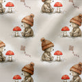 French Terry Bärchen Fliegenpilz Neutral