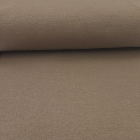 Bündchenstoff Dunkles Taupe 057