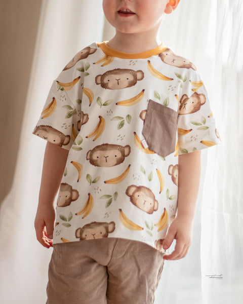 Jerseystoff Banana Monkey 3578 (Bio)