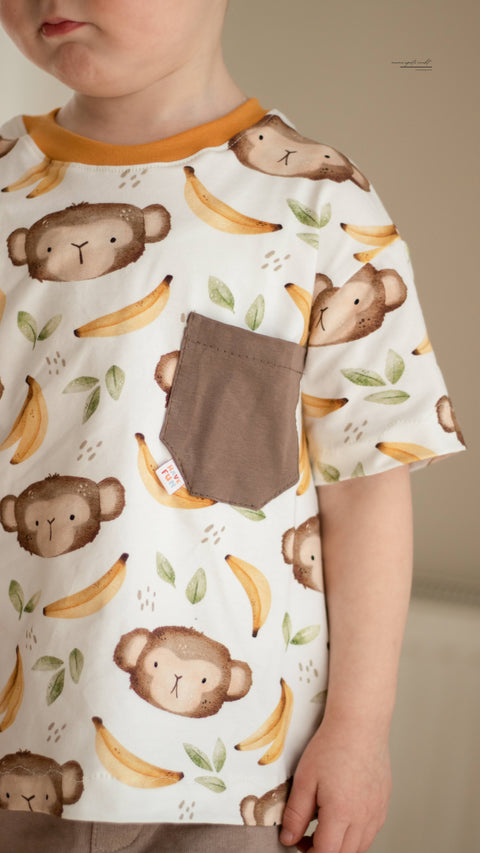 Jerseystoff Banana Monkey 3578 (Bio)