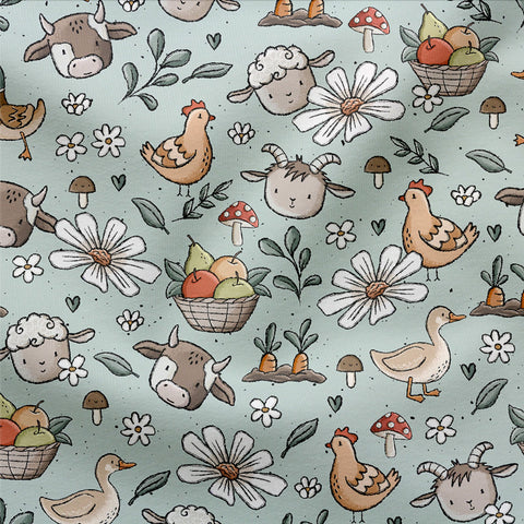 Jerseystoff Bauernhofzeit 3534 (Bio)