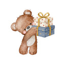 Bügelbild Beary Christmas Present Medium