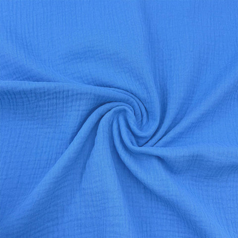 Musselin Double Gauze Blau 077