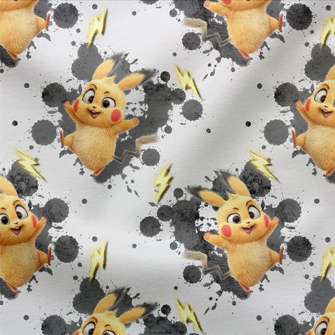 French Terry Blitzi Splash Grau 3424 (Bio)