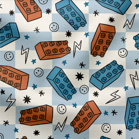 French Terry Block Checks 3313 (Bio) VORBESTELLUNG