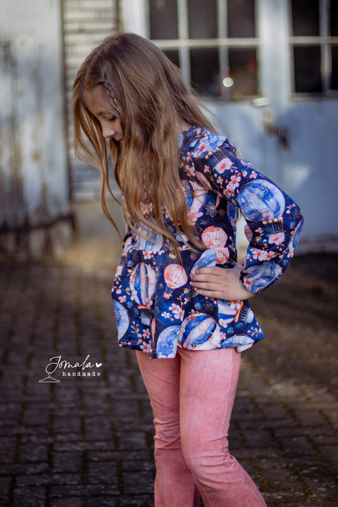 Jerseystoff Blumen Ballons (Bio)