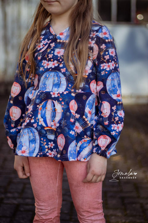 Jerseystoff Blumen Ballons (Bio)