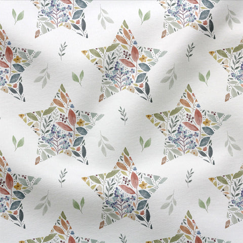 French Terry Botanical Star 3147 (Bio)