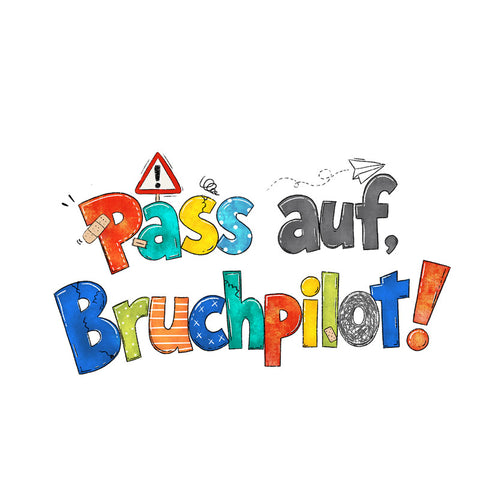 Bügelbild Bruchpilot Maxi