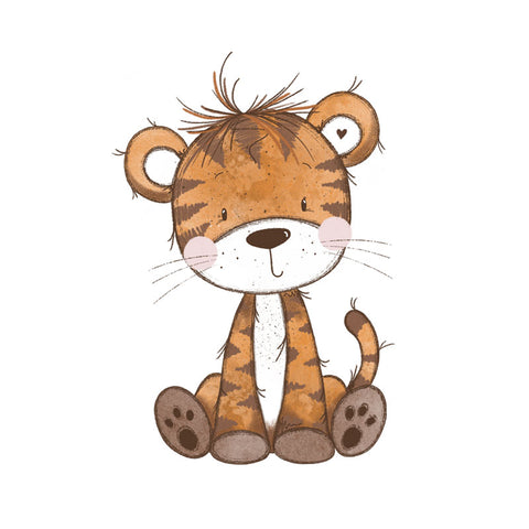 Bügelbild Charming Tiger Medium