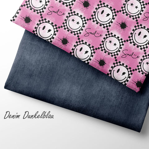 Jerseystoff Denim Dunkelblau