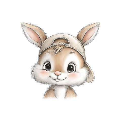 Bügelbild Cheeky Bunny Medium