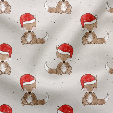 French Terry Christmas Fox