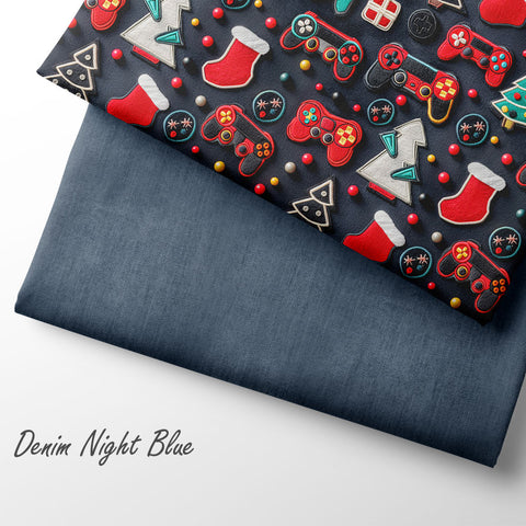 French Terry Denim Night Blue (Bio) VORBESTELLUNG