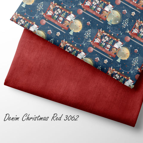 French Terry Christmas Tour Blau 3006 (Bio) VORBESTELLUNG
