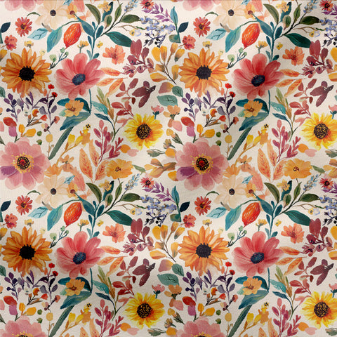 Jersey Colourful Boho Floral 3298 (Bio)