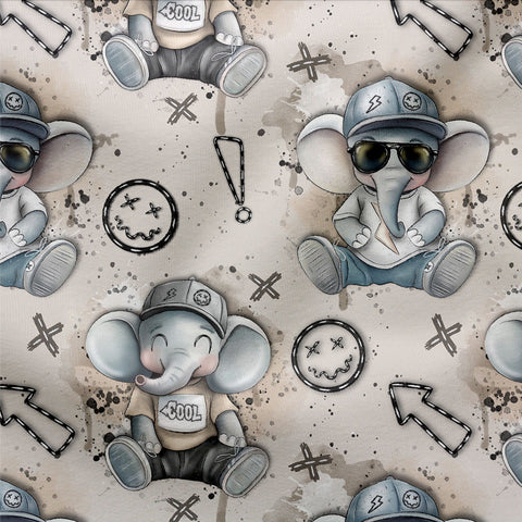 French Terry Cool Elephant Neutral 3328 (Bio) VORBESTELLUNG