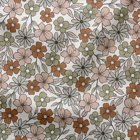 French Terry Cora Flowers (Bio)  VORBESTELLUNG