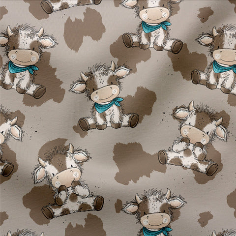 Jerseystoff Cow Cutie Braun 3543 (Bio)